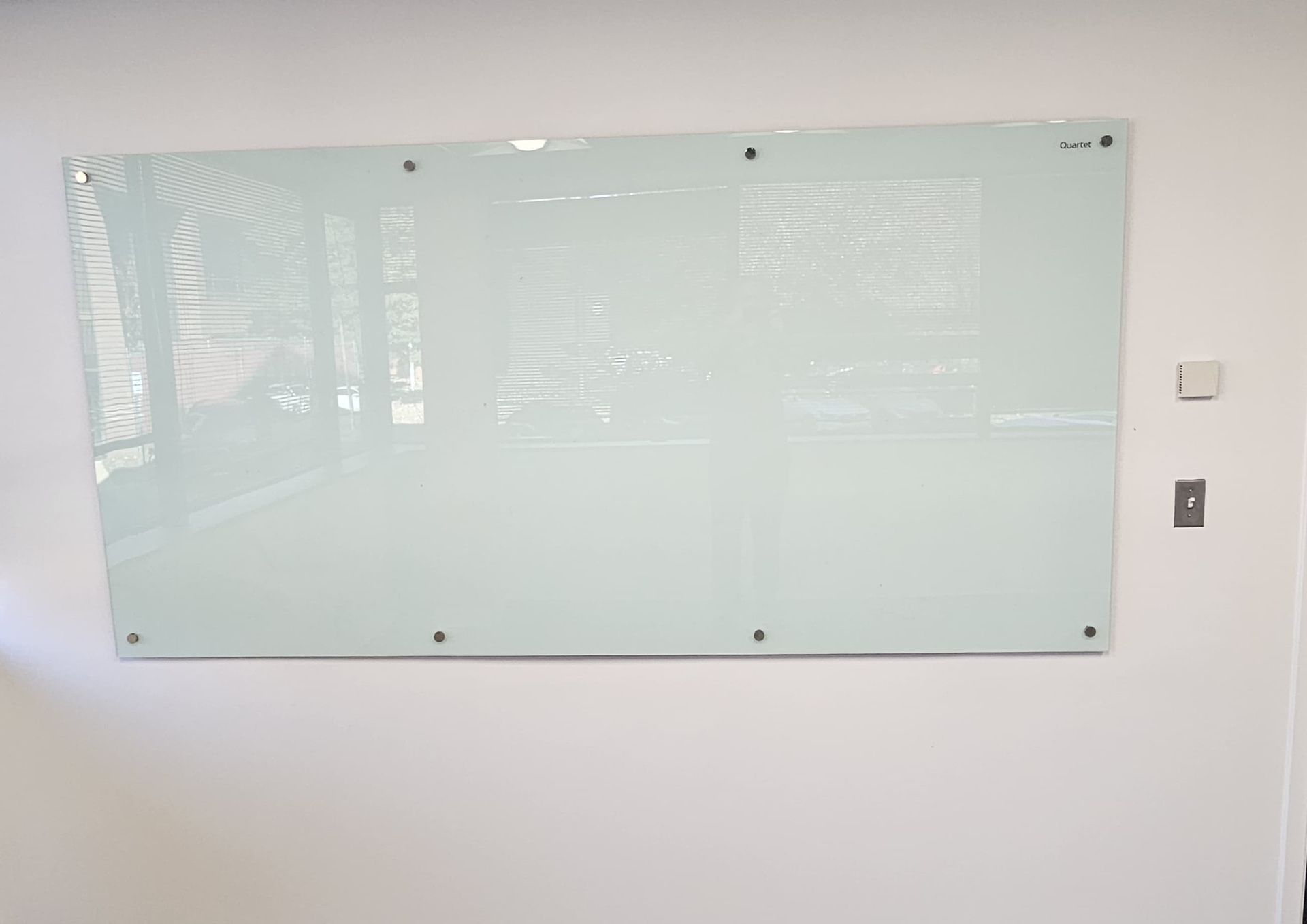 Office Quartet infinity glass whiteboard dry erase.