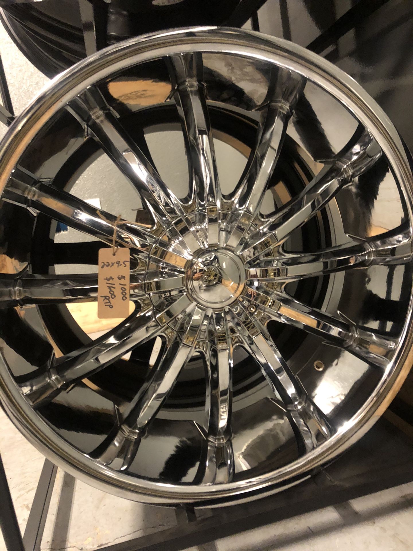 BRAND NEW set (4) Chrome 22 inch rims for only $1000!!!