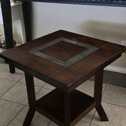 Wood End Table 