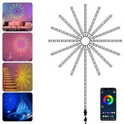Bluetooth Fireworks Led Light,Wifi Bluetooth Smart Fireworks Led Light, Smart Led Sparkler Lights, Fireworks Led Light, Led Fireworks Lights With Fire