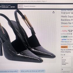 Black Slingback Size 6