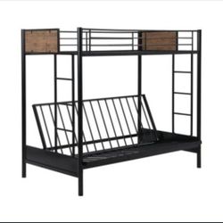 Bunk Bed Set Up, Twin Top, Full Bed Bottom