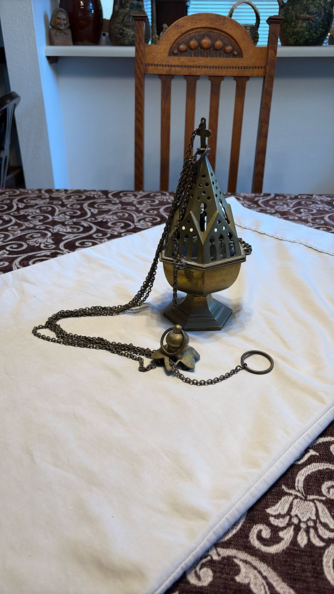 Antique Brass Incense Burner - From St. Joesph’s Church In Mandan North Dakota