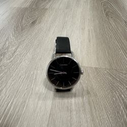 Calvin Klein Watch Original Leather Strap Quartz Watch