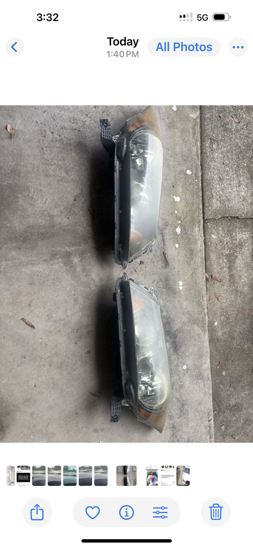 2011 Honda accord Headlights