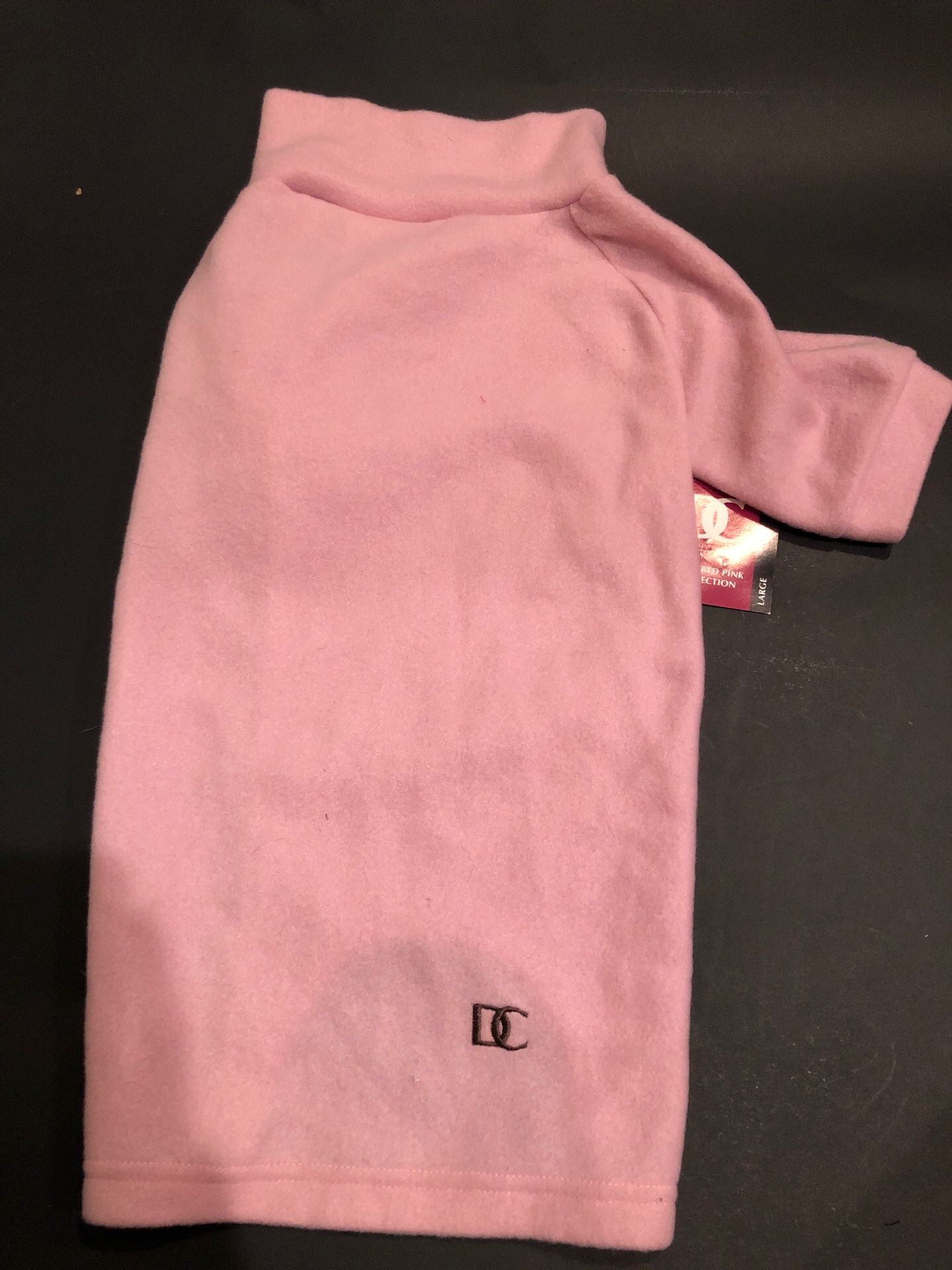 Large pink dog sweater new