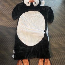 PENGUIN SLEEPING BAG PLUSH SLEEPING BAG CAMPING ANIMAL ADVENTURE