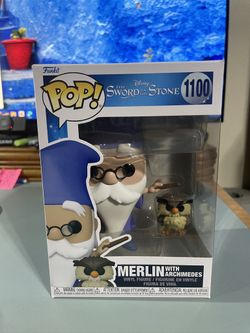 Funko Pop Disney The Sword In The Stone #1100 Merlin With Archimedes