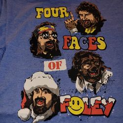 4 faces of foley Mick Foley T-shirt