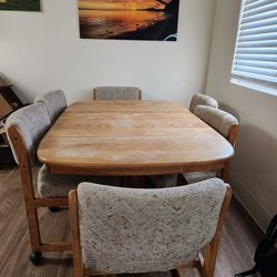 Wooden Table and Chairs Set