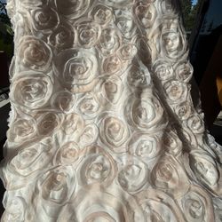 Fun Textured Rose Fabric Decoration