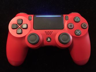 Sony Playstation 4 PS4 Dual Shock 4 Wireless Controller MAGMA RED (Post Nintendo era)