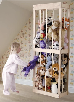 Original “The Zoo” Stuffed Animal Storage, Solid Wood, Set of 2 (or sold separately)