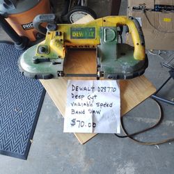 DeWalt Deep Cut Variable Speed Band Saw