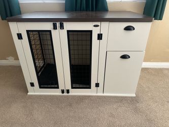 44" Dog Crate End Table
