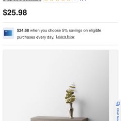 Brand New - Style Selections Driftwood Floating Shelf 23.6-in L x 8-in D