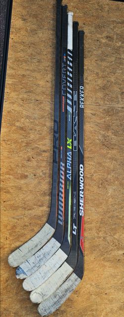 Warrior, Pro Stock, Base, Sherwood Hockey Sticks right handed 63"
