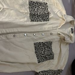 Denim white Jacket 