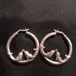 Aretes De Plata .925 Delfines 🐬 Nuevos !