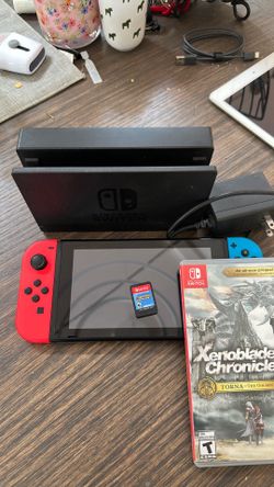 Nintendo Switch with games