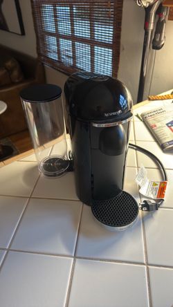 Nespresso VertuoPlus Deluxe Coffee & Espresso Machine – Piano Black – $100