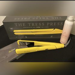 NWT Drybar 1in Styling Iron Extraordinaire - The Tress Press w/ Hot Toddy Heat Protectant $225 Value