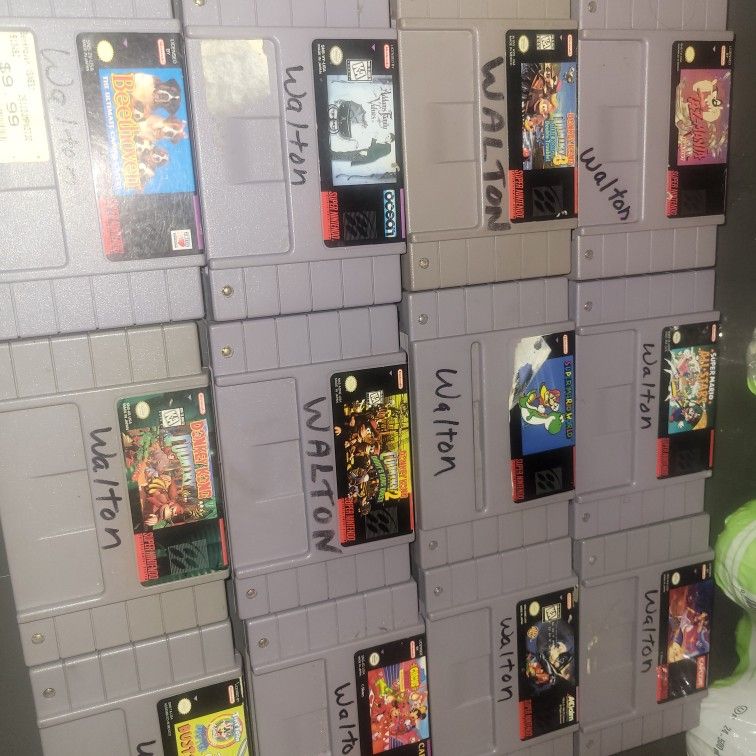 Super Nintendo Games Lot