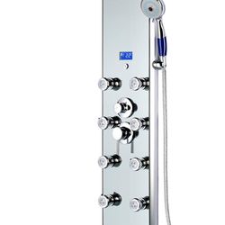 For sale Blue Ocean 52" Aluminum SPA392M Shower Panel Tower System with Rainfall Shower Head