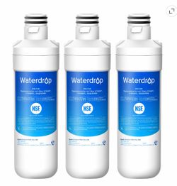 Waterdrop LT1000PC ADQ747935 MDJ1 Refrigerator Water Filter Reduce chlorine, bad taste and odor, Replacement for LG® LT1000P°/PC/PCS, ADQ747935