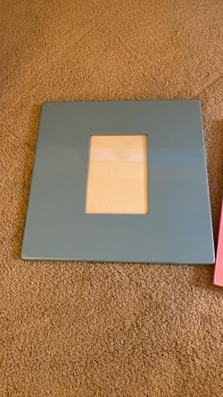 13x13 Beautiful pink & blue Metal Frames