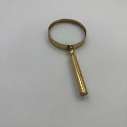 Rare Antique Magnifying Glass Gold Tone 