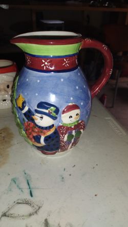 Christmas Pitcher 