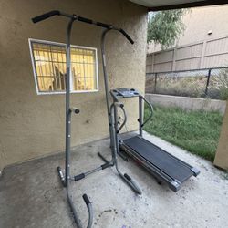 Treadmill & Pullup Rack