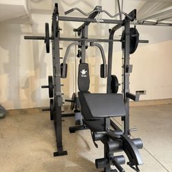 Smith Machine SM2001/FID Adj Bench/Gym Equipment/Fitness/Squat Rack/‼️⭕️WEIGHTS AND BARBELL SOLD INDIVIDUALLY ⭕️‼️FREE  DELIVERY🚚  
