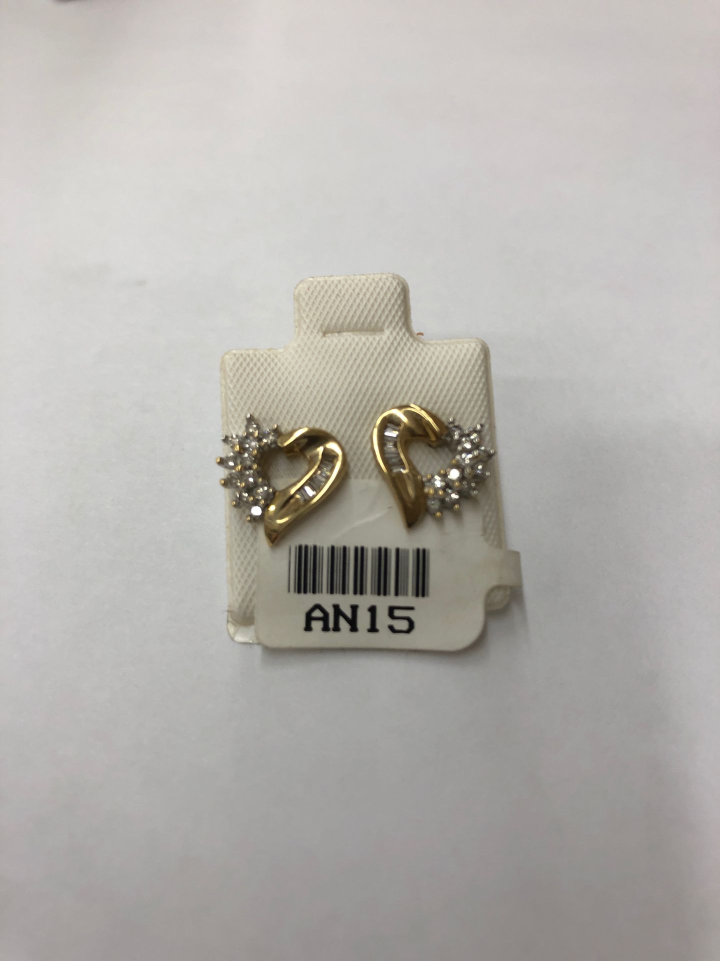 Hearts diamond earrings
