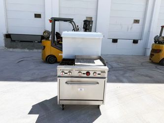 36 inches 2 Burner 24 Grill NSF oven ranges with legs HFSO-36-G2