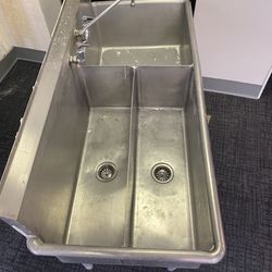 3 Bay Commercial Kitchen Sink