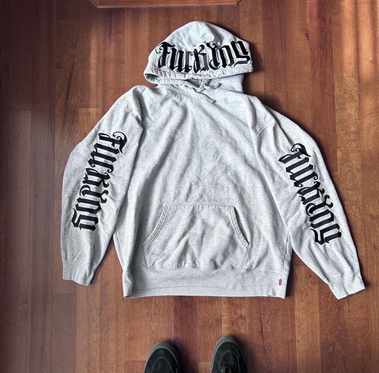 Supreme Ambigram Fuck You Hoodie Size Large
