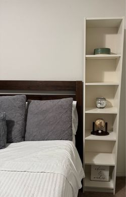 Tall White 5-Shelf Bookcase