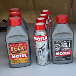 , Brake Fluid, Engine Clean
