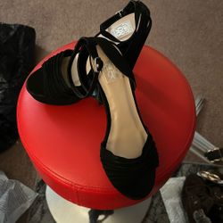 5 Inch High Heels Velvet Black 