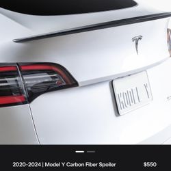 Model Y Carbon Fiber Performance Spoiler