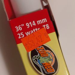 36 in Zoo Med ReptiSun 10.0 UVB T8 Fluorescent Reptile Lamp Tube  25W F25T8/REPT