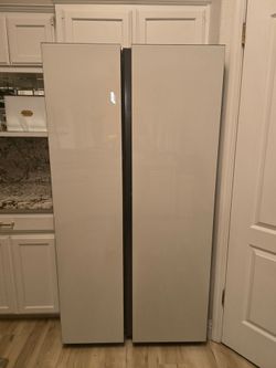 Refrigerator - Samsung Bespoke white glass