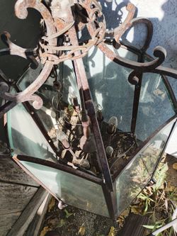 Antique lights and chandelier