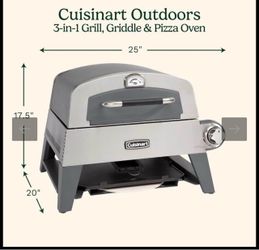 3-in-1 Grill, Griddle, and Pizza Oven