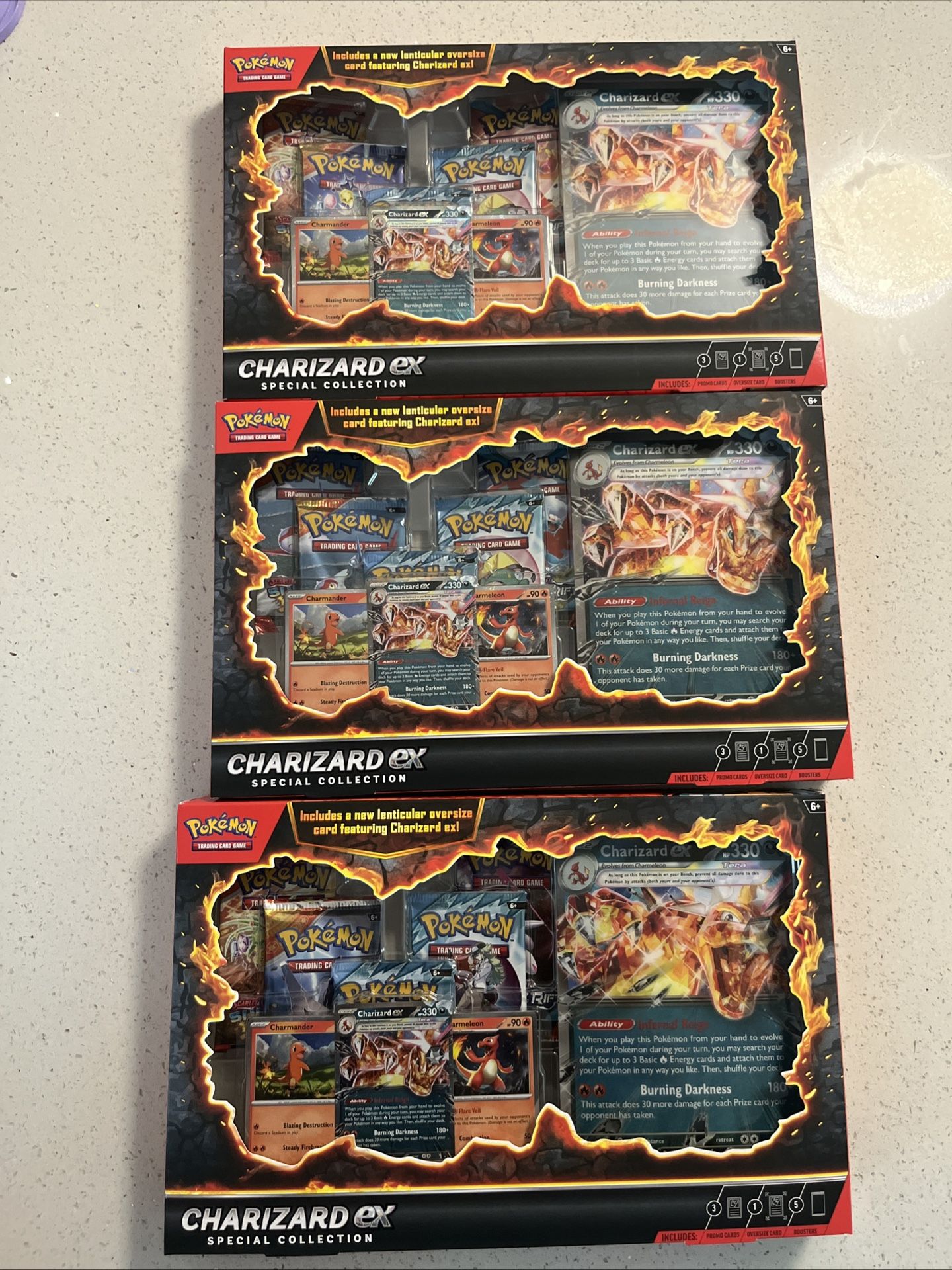Charzard Ex Special Collection Lot Of 3