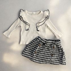 6/9months baby girl skirt set 