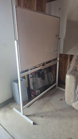 48x36 Double Sided Magnetic Dry Erase Board - Like New