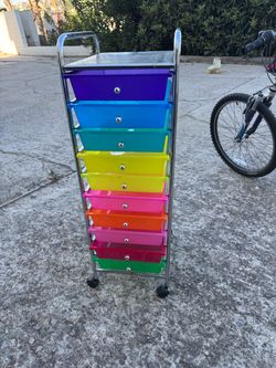 Rainbow 10-Drawer Rolling Storage Cart